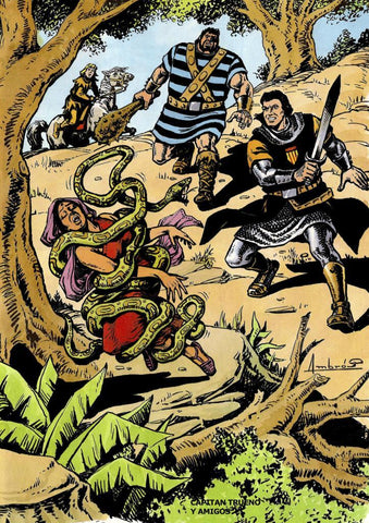Poster DIN 4 numero 0129: El Capitan Trueno y amigos