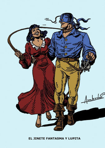 Poster DIN 4 numero 0142: El Jinete Fantasma y Lupita