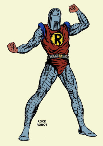 Poster DIN 4 numero 0455: Rock Robot de Martinez Osete