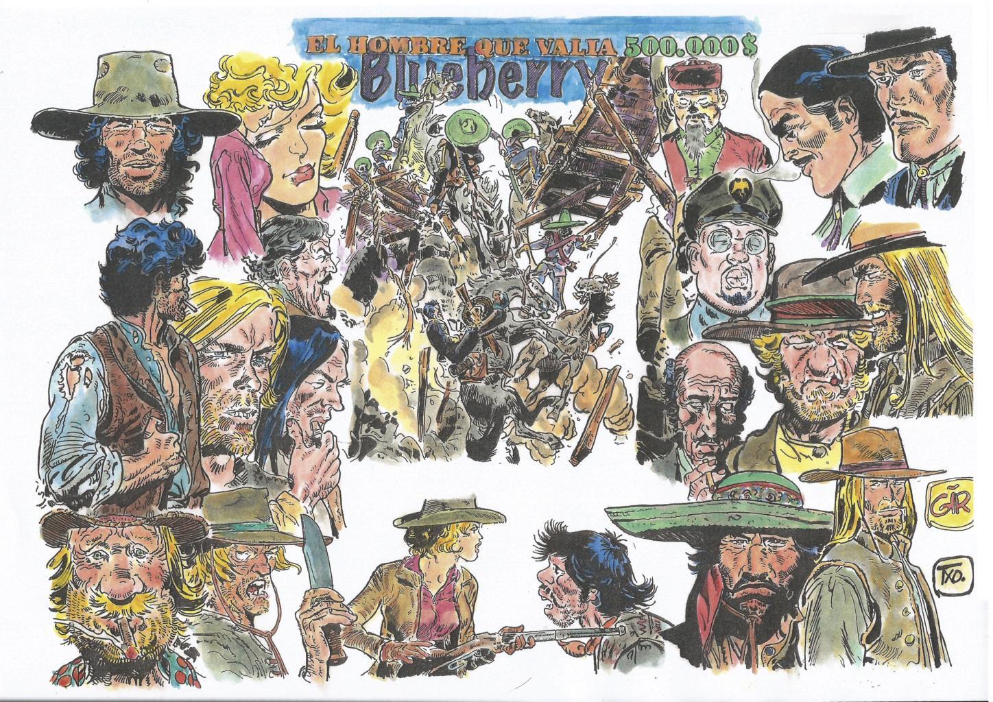 Poster DIN 4 numero 0460: El Teniente Blueberry: El hombre que valia 500.000$