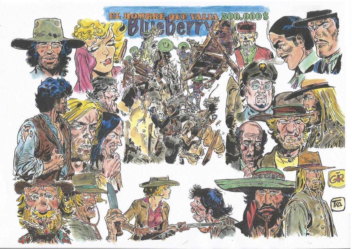 Poster DIN 4 numero 0460: El Teniente Blueberry: El hombre que valia 500.000$