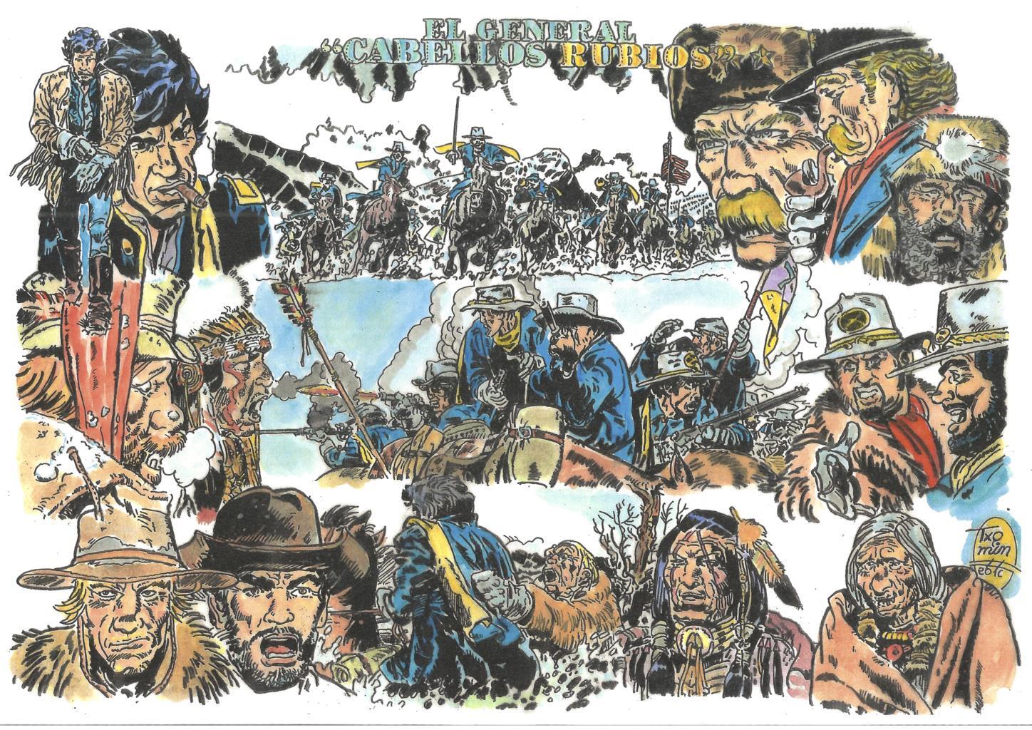 Poster DIN 4 numero 0462: El Teniente Blueberry: El general cabellos rubios