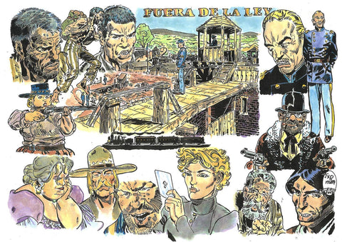 Poster DIN 4 numero 0463: El Teniente Blueberry: Fuera de la ley