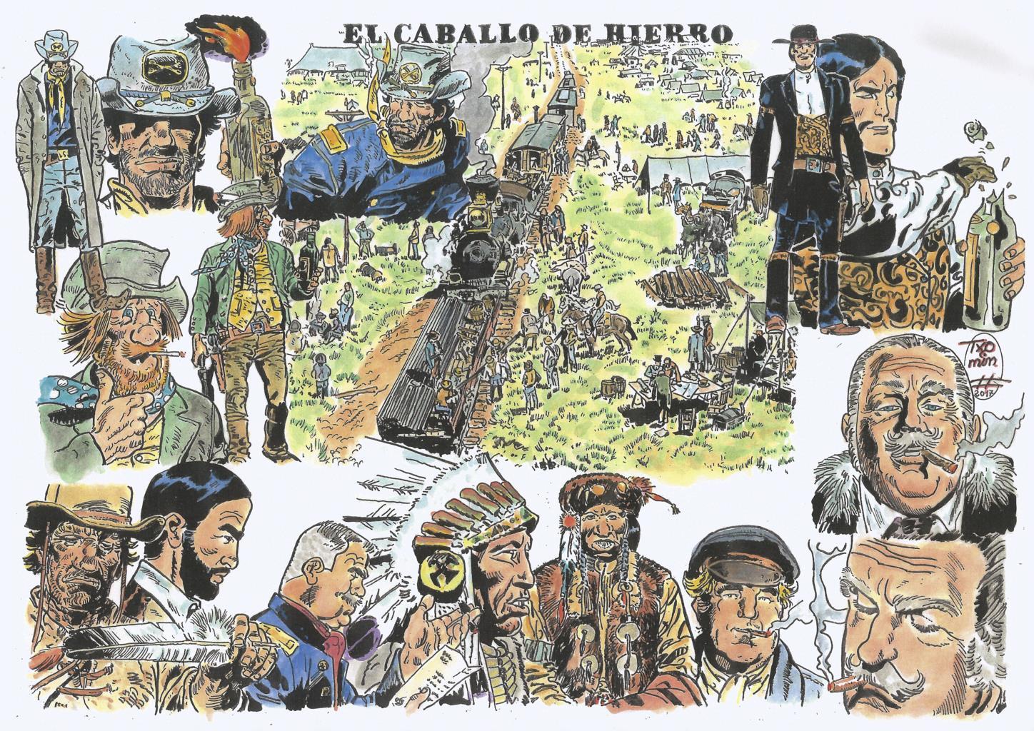 Poster DIN 4 numero 0466: El Teniente Blueberry: El caballo de hierro