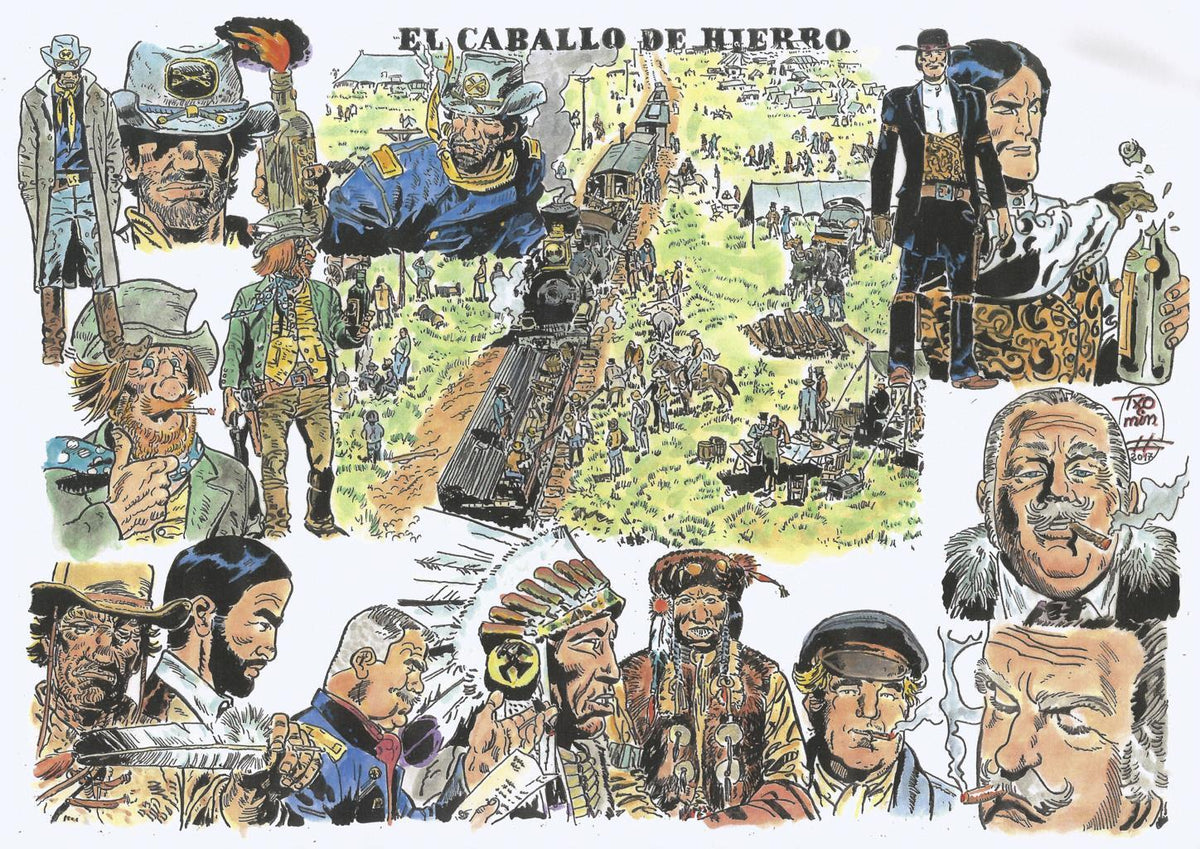 Poster DIN 4 numero 0466: El Teniente Blueberry: El caballo de hierro