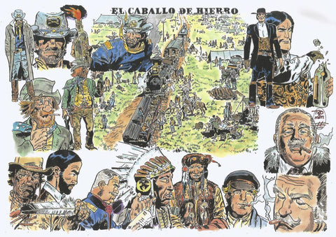 Poster DIN 4 numero 0466: El Teniente Blueberry: El caballo de hierro