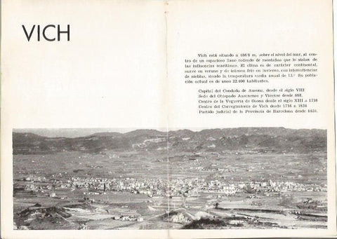 LAMINA 24958: Vista general de Vic, Barcelona