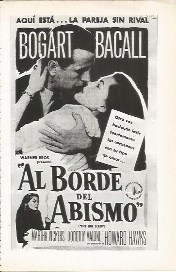 LAMINA 25049: Cartel de Al borde del Abismo