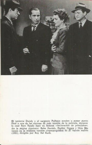 LAMINA 25054: Humphrey Bogart y Sam Spade
