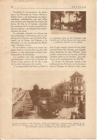 LAMINA 25084: Avenida de San Fernando de Sevilla