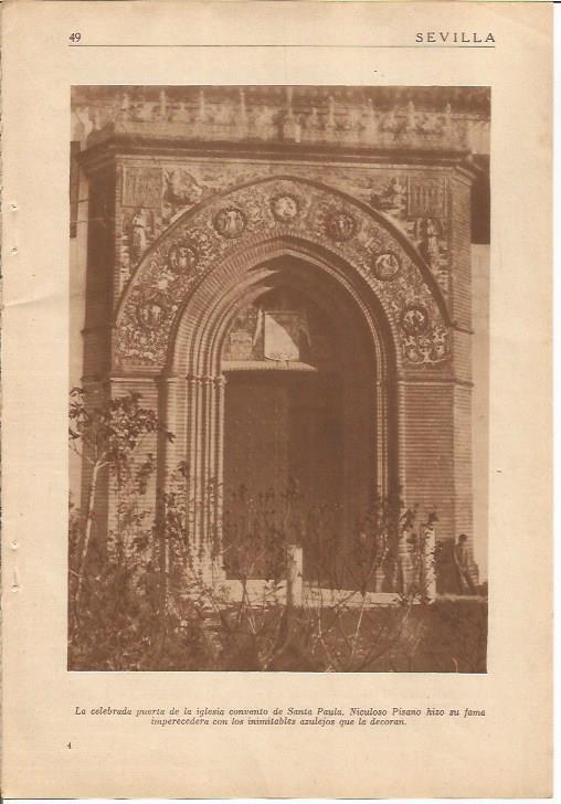 LAMINA 25082: Convento de Santa Paula en Sevilla