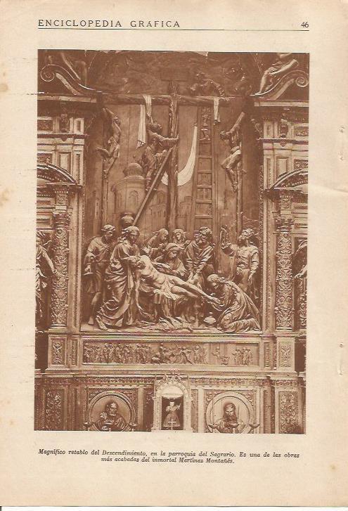 LAMINA 25080: Retablo del Descendimiento en Sevilla