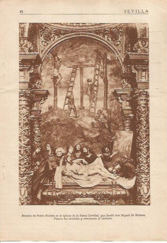 LAMINA 25079: Retablo de Pedro Roldan en Sevilla