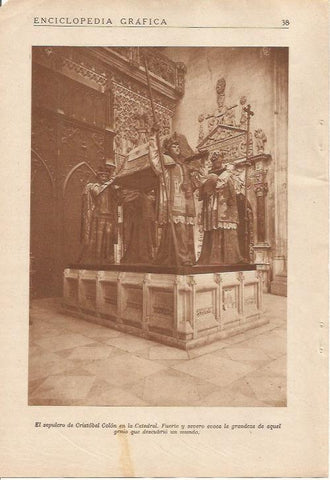 LAMINA 25076: Sepulcro de Cristobal Colon