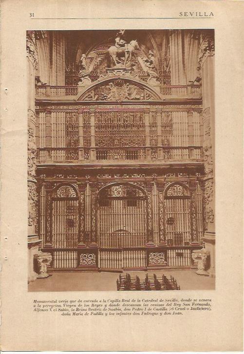 LAMINA 25073: Capilla Real de la Catedral de Sevilla