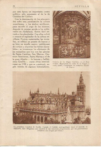 LAMINA 25072: Catedral de Sevilla