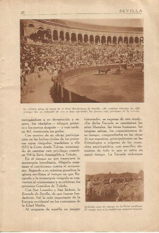 LAMINA 25069: Corrida en la Maestranza de Sevilla