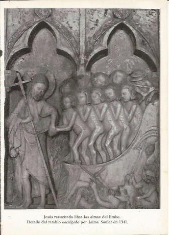 LAMINA 24985: Detalle del retablo de Jaume Saulet del año 1341