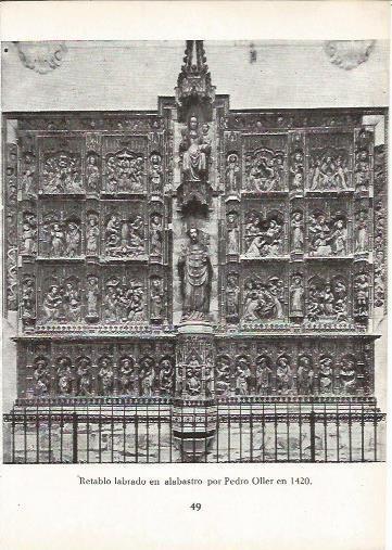 LAMINA 24977: Retablo de Pere Oller en Vic, Barcelona