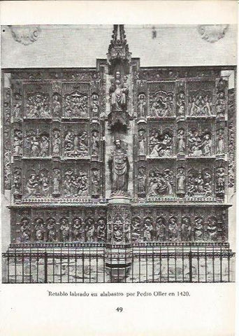 LAMINA 24977: Retablo de Pere Oller en Vic, Barcelona