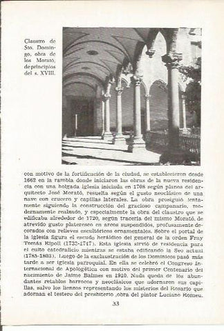 LAMINA 24969: Claustro del convento de Santo Domingo en Vic, Barcelona