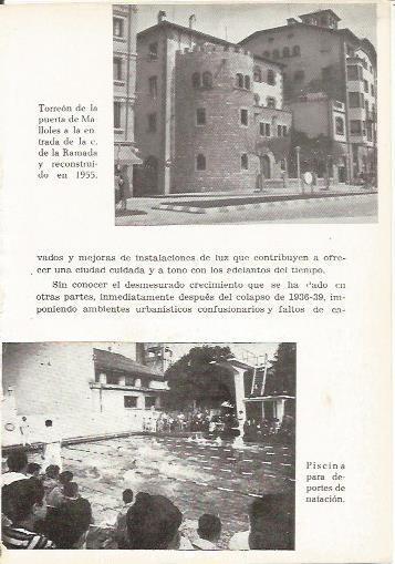 LAMINA 24962: Puerta de Malloles y piscina en Vic, Barcelona