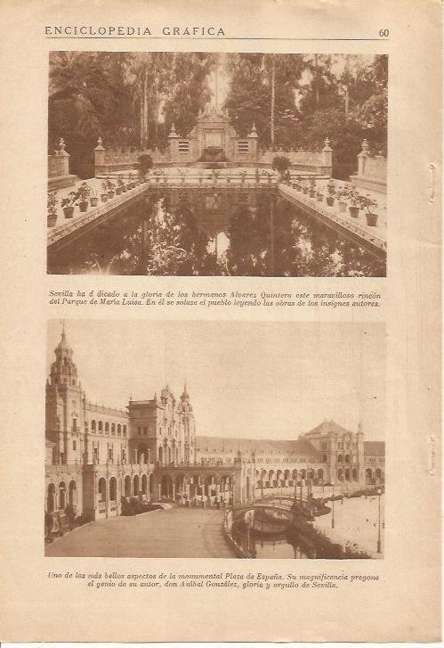 LAMINA 25087: Rincon del Parque de Maria Luisa en Sevilla
