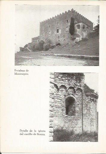 LAMINA 25013: Fortaleza de Montesquiu y castillo de Besora, Barcelona
