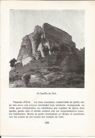 LAMINA 25012: Castillo de Oris, Barcelona