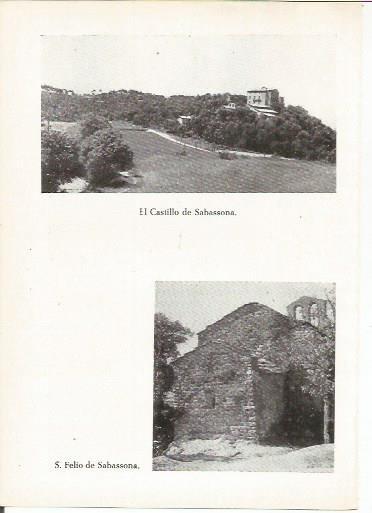 LAMINA 24997: Castillo de Sabassona y Sant Feliu de Sabassona, Barcelona