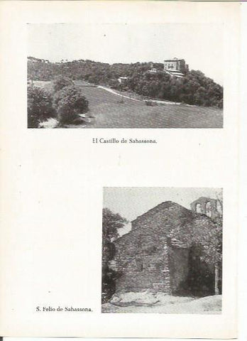 LAMINA 24997: Castillo de Sabassona y Sant Feliu de Sabassona, Barcelona