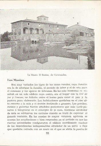 LAMINA 24995: Masia El Banus en Tavernoles, Barcelona