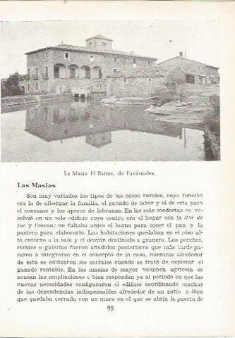 LAMINA 24995: Masia El Banus en Tavernoles, Barcelona