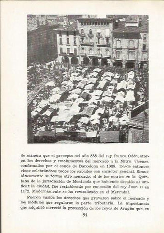 LAMINA 24992: Mercado de Vic, Barcelona