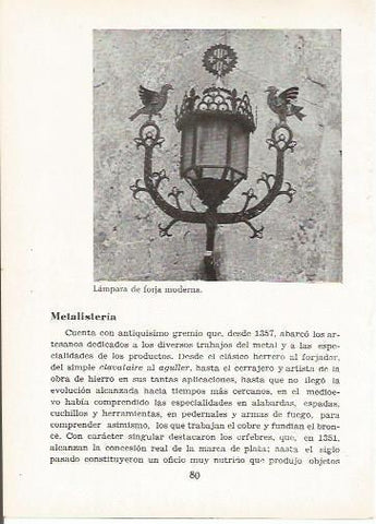 LAMINA 24990: Lampara de forja en Vic, Barcelona