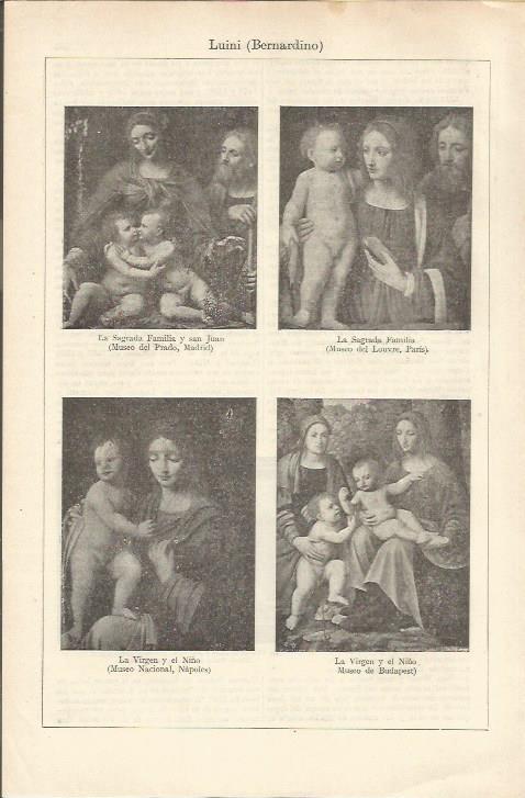LAMINA ESPASA 36252: Obras de Bernardino Luini