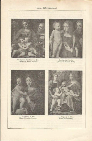 LAMINA ESPASA 36252: Obras de Bernardino Luini