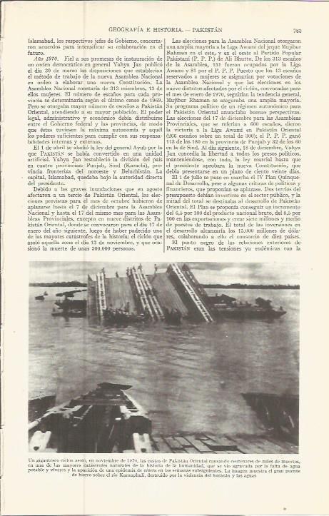 LAMINA ESPASA 36588: Puente de hierro devastado por el ciclon en Pakistan