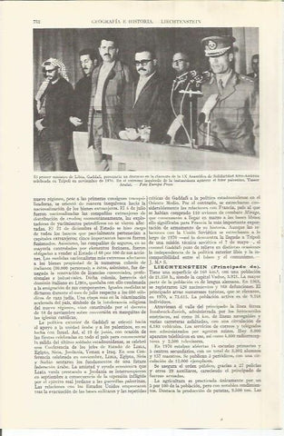 LAMINA ESPASA 36584: Gaddafi en la IX Asamblea de Solidaridad Afro-Asiatica