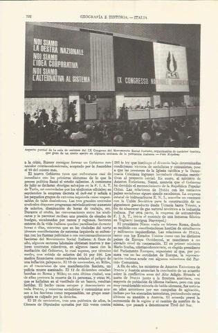 LAMINA ESPASA 36578: IX Congreso del Movimiento Social Italiano