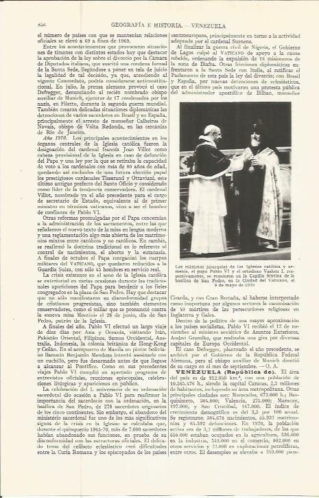 LAMINA ESPASA 36604: El papa Pablo Vi y el ortodoxo Vasken I