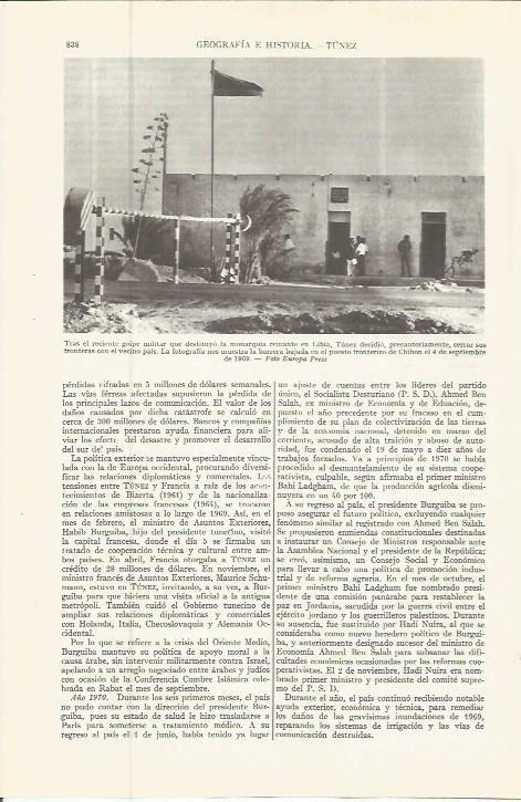 LAMINA ESPASA 36601: Frontera de Chibon entre Tunez y Libia