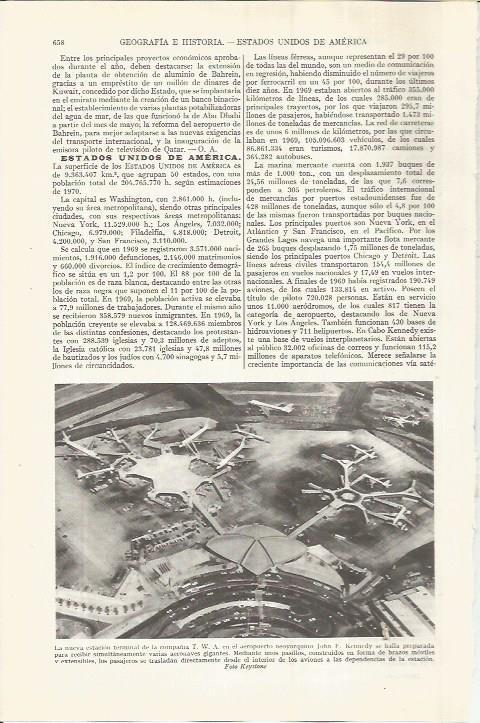 LAMINA ESPASA 36560: Estacion de la TWA en el aeropuerto Kennedy de Nueva York