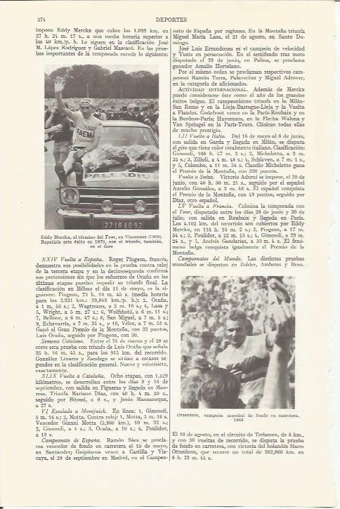 LAMINA ESPASA 36521: El ciclista Eddy Merckx