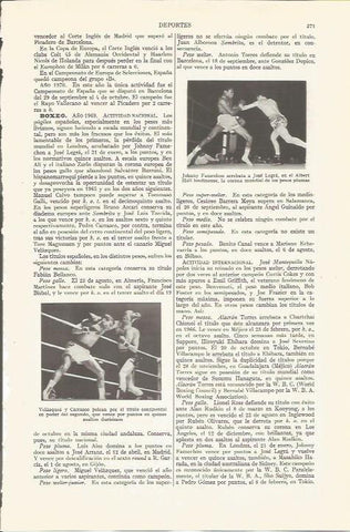 LAMINA ESPASA 36520: Johnny Famechon y combate entre Velazquez y Carrasco