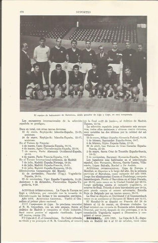 LAMINA ESPASA 36519: Equipo de balonmano de Barcelona