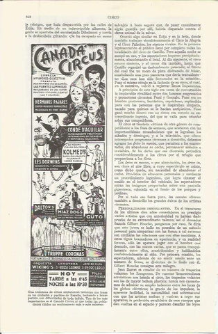 LAMINA ESPASA 36515: Cartel del Canada Circus