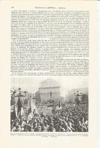 LAMINA ESPASA 36557: Manifestacion en apoyo a Franco en Madrid