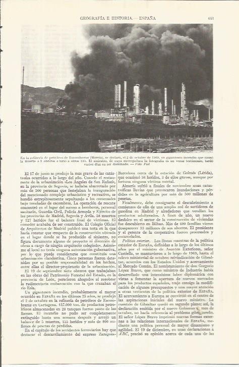 LAMINA ESPASA 36555: Refineria de Escombreras en Murcia
