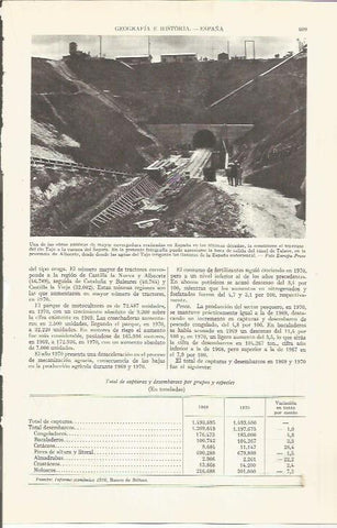 LAMINA ESPASA 36549: Construccion del trasvase del rio Tajo al Segura